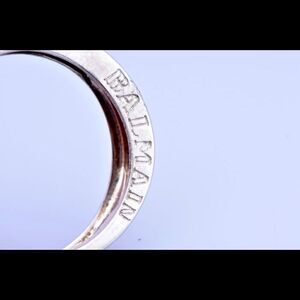 Balmain white gold ring 